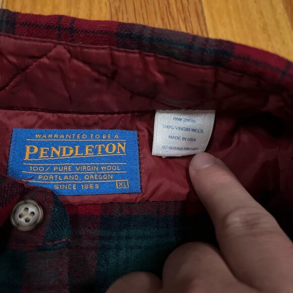 Pendleton 100% Virgin Wool Button Down Shirt Men’s XL Lindsay Tartan Plaid USA - Picture 2 of 11